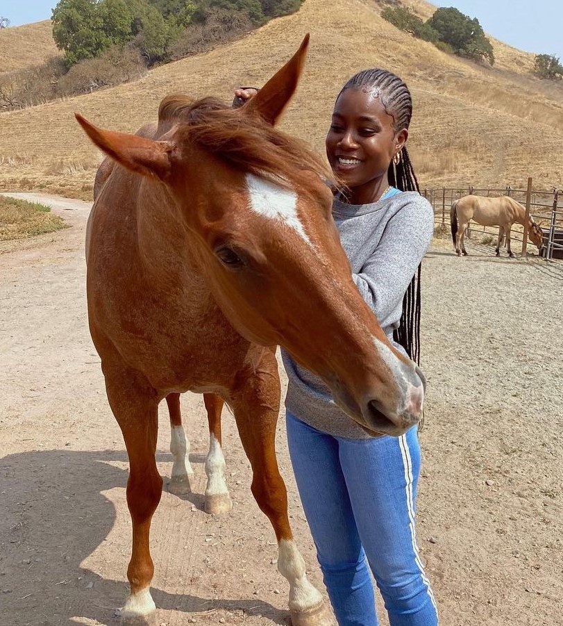 Sevana with a horse